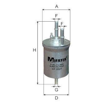 Palivový filtr MFILTER DF 3527