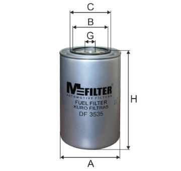 Palivový filtr MFILTER DF 3535
