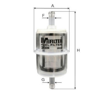 Palivový filtr MFILTER DF 3584