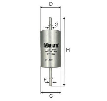 Palivový filtr MFILTER DF 3602