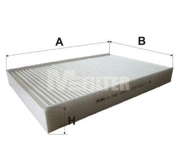 Filtr, vzduch v interiéru MFILTER K 9101