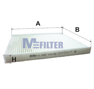 Filtr, vzduch v interiéru MFILTER K 9108