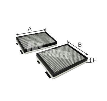 Filtr, vzduch v interiéru MFILTER K 905C-2