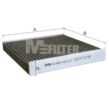 Filtr, vzduch v interiéru MFILTER K 9111C