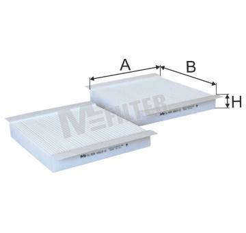 Filtr, vzduch v interiéru MFILTER K 912-2