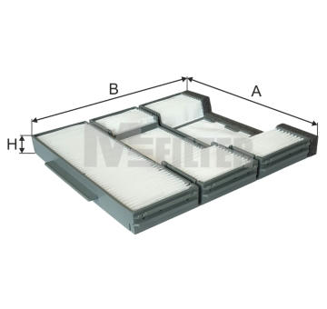 Filtr, vzduch v interiéru MFILTER K 9141