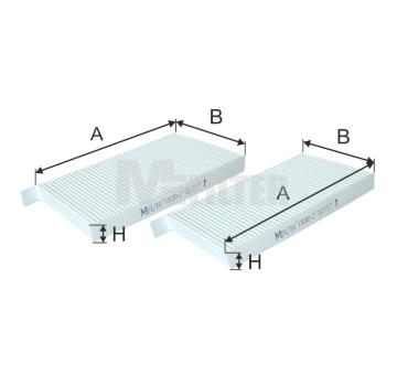 Filtr, vzduch v interiéru MFILTER K 9180-2
