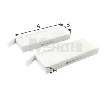 Filtr, vzduch v interiéru MFILTER K 9199-2