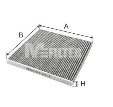 Filtr, vzduch v interiéru MFILTER K 9203C