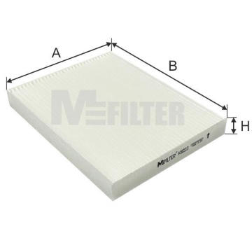 Filtr, vzduch v interiéru MFILTER K 9223