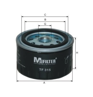 Olejový filtr MFILTER TF 315