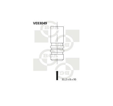 Výfukový ventil BGA V033049