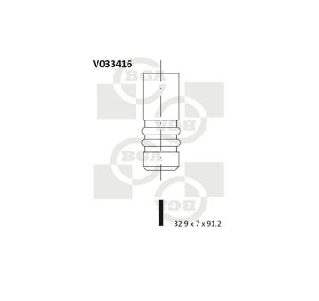 Výfukový ventil BGA V033416