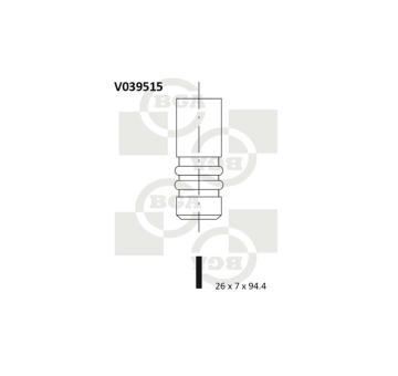 Výfukový ventil BGA V039515