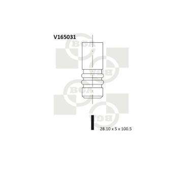 Výfukový ventil BGA V165031