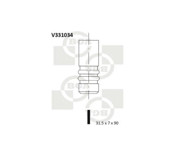 Výfukový ventil BGA V331034