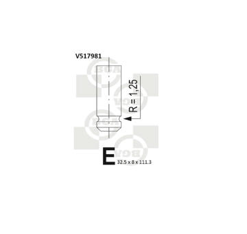 Výfukový ventil BGA V517981