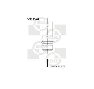 Výfukový ventil BGA V991578