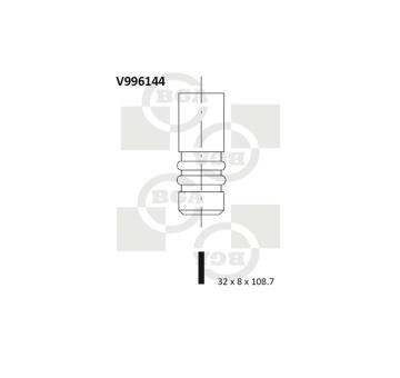 Výfukový ventil BGA V996144