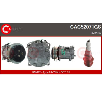 Kompresor, klimatizace CASCO CAC71006AS