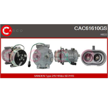 Kompresor, klimatizace CASCO CAC72003AS