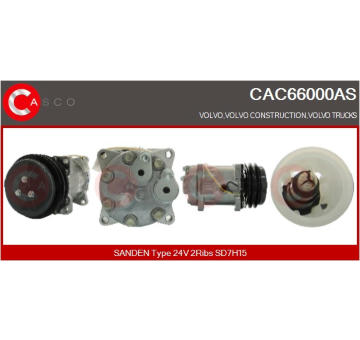 Kompresor, klimatizace CASCO CAC72125AS