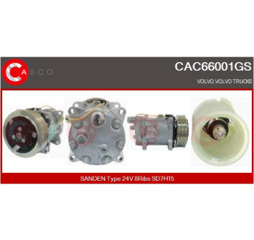 Kompresor, klimatizace CASCO CAC72142GS