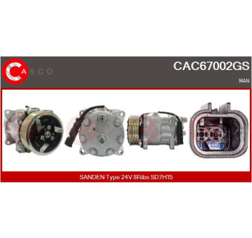 Kompresor, klimatizace CASCO CAC72178GS