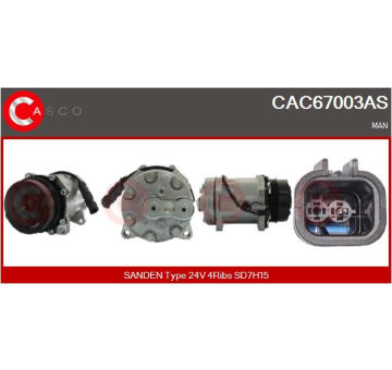 Kompresor, klimatizace CASCO CAC72179GS