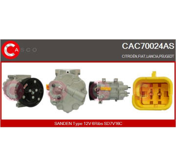 Kompresor, klimatizace CASCO CAC52000GS