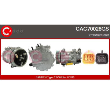Kompresor, klimatizace CASCO CAC73053AS
