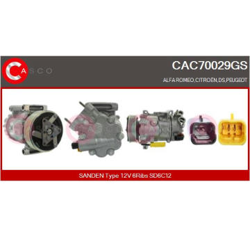 Kompresor, klimatizace CASCO CAC73054AS