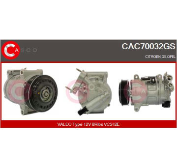 Kompresor, klimatizace CASCO CAC73058GS