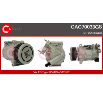 Kompresor, klimatizace CASCO CAC52009AS