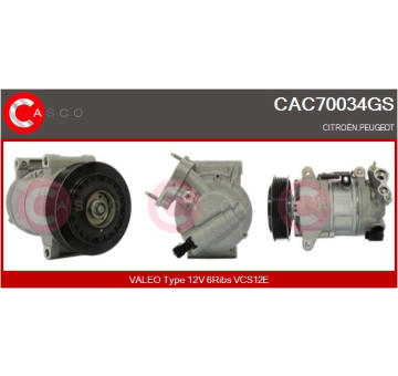 Kompresor, klimatizace CASCO CAC73062AS