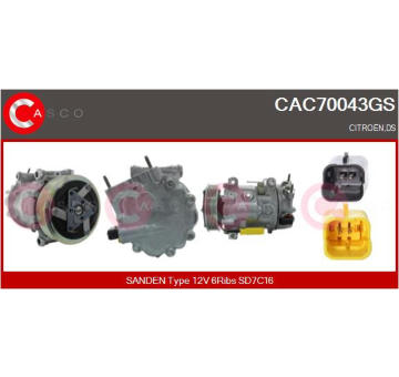 Kompresor, klimatizace CASCO CAC52014GS