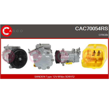 Kompresor, klimatizace CASCO CAC73076GS