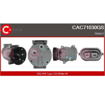 Kompresor, klimatizace CASCO CAC74016GS