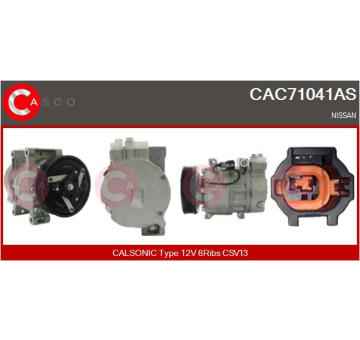 Kompresor, klimatizace CASCO CAC74034RS