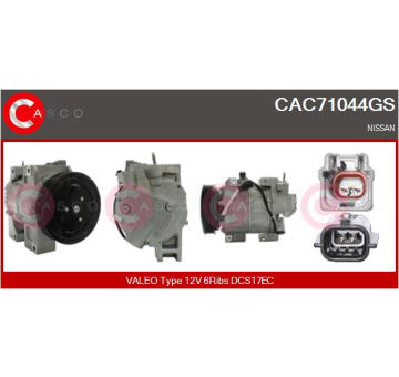 Kompresor, klimatizace CASCO CAC74041AS