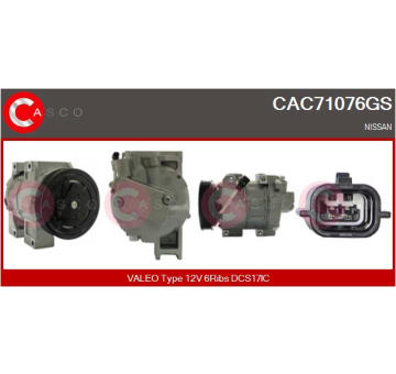 Kompresor, klimatizace CASCO CAC75001GS