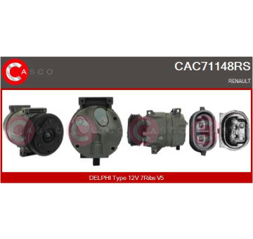 Kompresor, klimatizace CASCO CAC63015GS