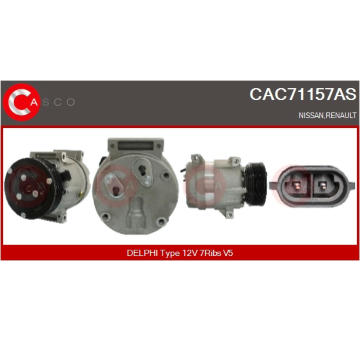 Kompresor, klimatizace CASCO CAC75064AS