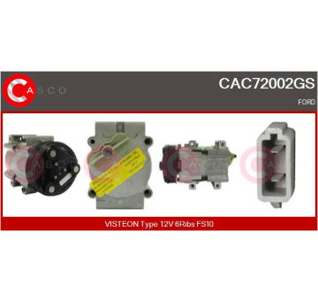 Držák, uhlíkové kartáče CASCO CBH10168GS
