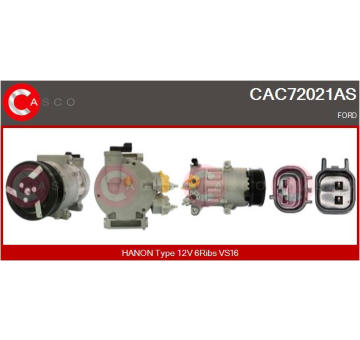 Kompresor, klimatizace CASCO CAC76029GS