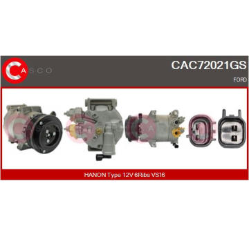 Kompresor, klimatizace CASCO CAC76030AS