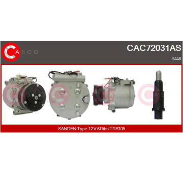 Kompresor, klimatizace CASCO CAC76051AS