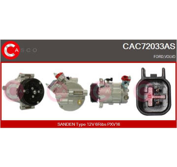 Kompresor, klimatizace CASCO CAC76053GS