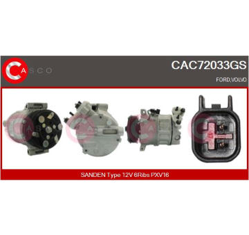 Kompresor, klimatizace CASCO CAC76055GS