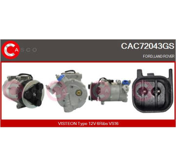 Kompresor, klimatizace CASCO CAC70026GS